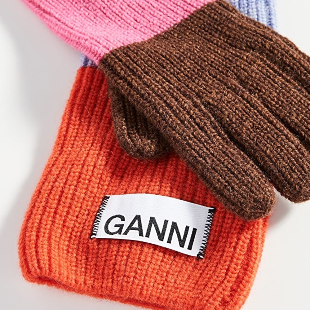 GANNI knit gloves